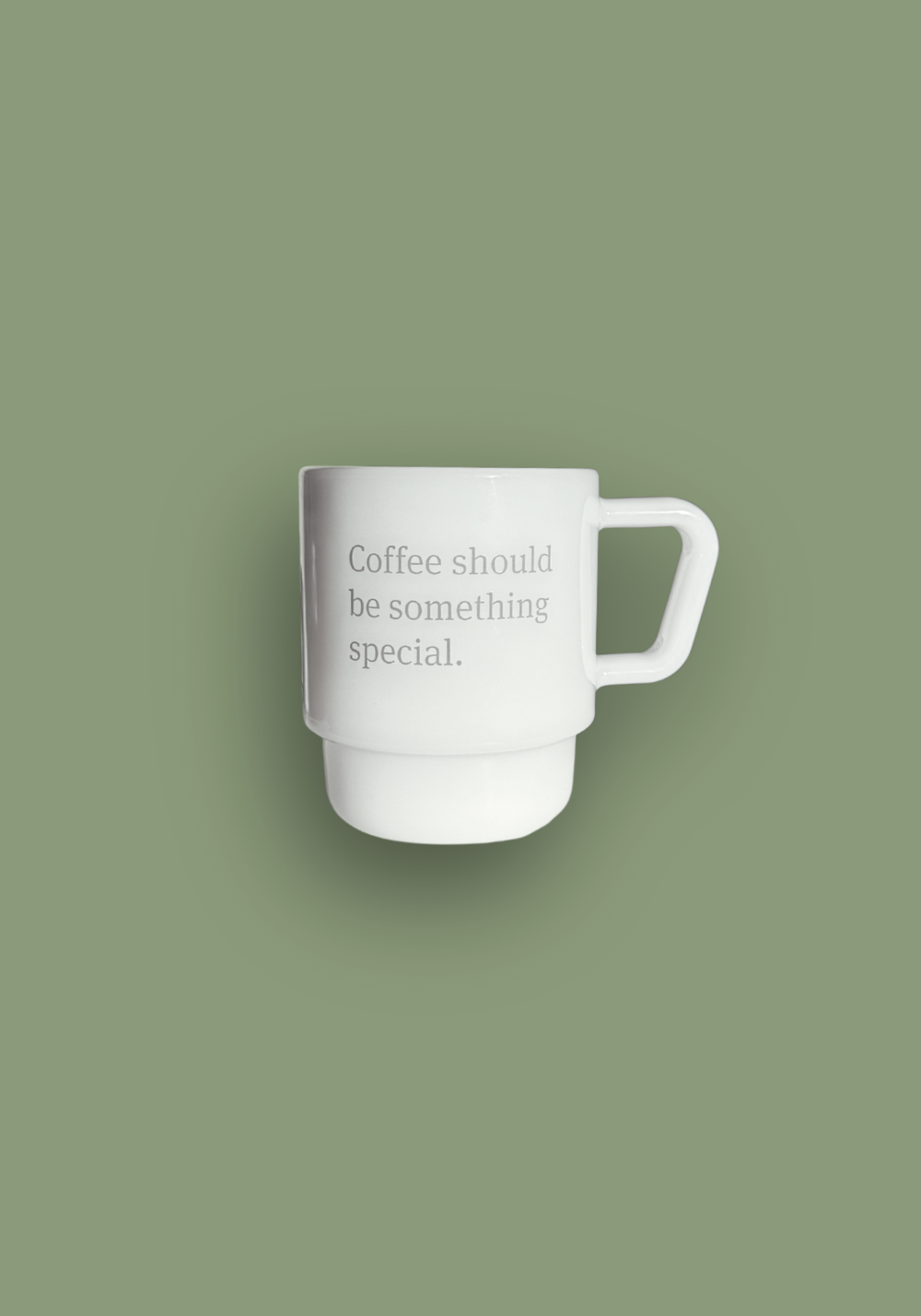 Created Co. 8oz Milk Glass Mug - White