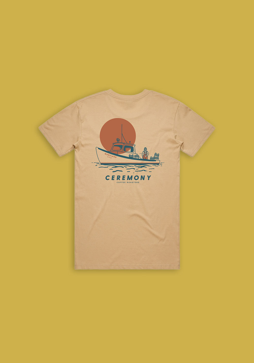 Ceremony Old Man & the C T-Shirt - Sand