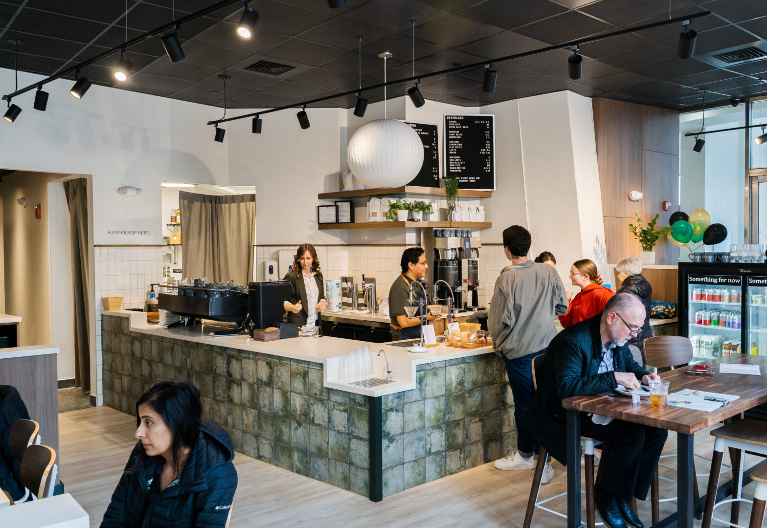 Busy cafe setting at Bethesda location.