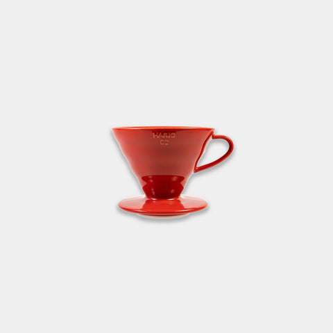 Hario V60 Ceramic Coffee Dripper (Red) - Ceremony Coffee Roasters